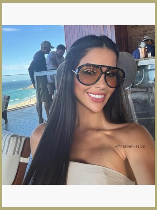 Retro Gold Metal Oversized Aviator Sunglasses Polarized UV Protection main image 7